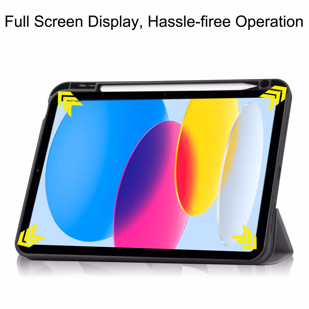Tablet Case for Apple iPad 10.9 2022 10th Generation with Pencil Holder Soft TPU Funda Capa