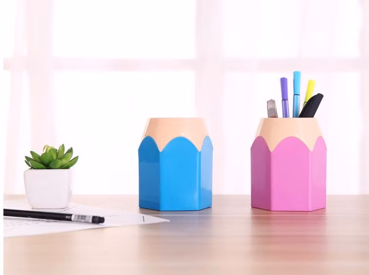 Stationery Organizer Plastic Desk Pen Pencil Holder Stand for Gift and Promotion