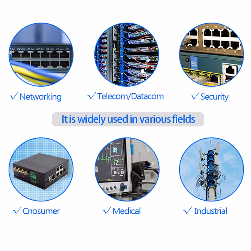 1*2 Port RJ45 Socket Cat5 Angled Jack Connector Shielded Multi Port RJ45 Integrated Magnetics 8p8c PCB Mountable Communication