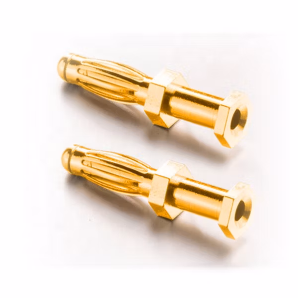 Custom Gold Nickle Plated Banana Plug Socket Panel Mount Electric Connector with Thread