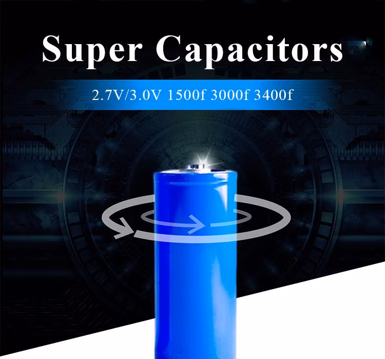 3.0V 1500f/3000f/3400f Supercapacitor, Suitable for Wind Power/Aircraft/Instrument and Other Production Scenarios
