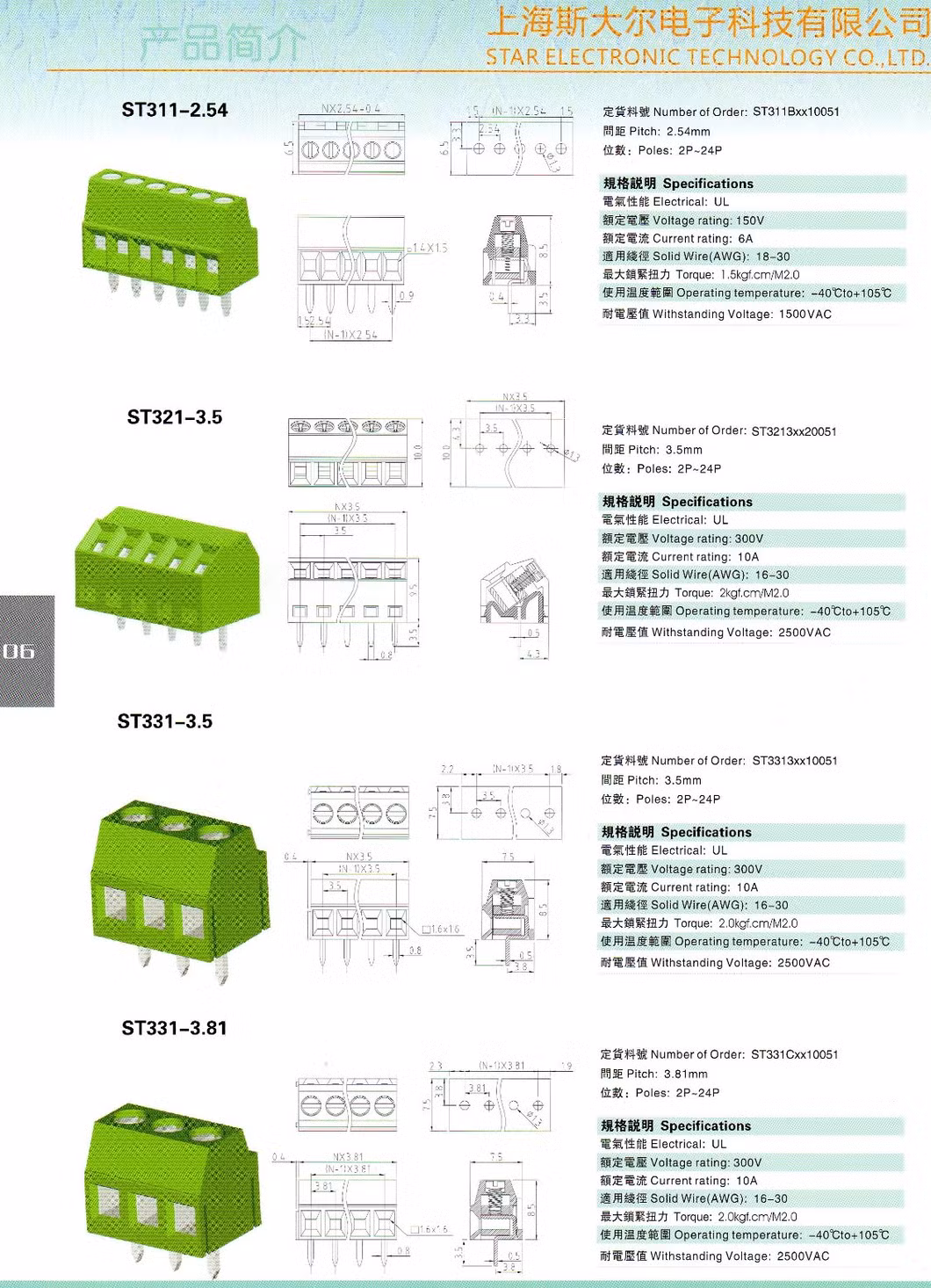 2 3 4 5 Pin Screw 3.81mm 5.0mm 5.08mm Pitch PCB Terminal Block Connector Angle Pin Green Color Pluggable Type