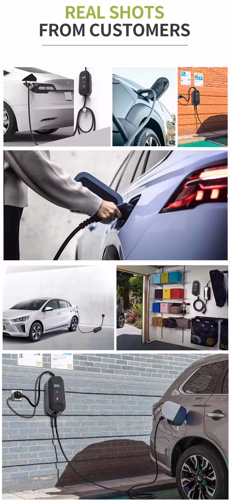 EU Standard 16A 32A Home AC EV Charging Station 3.5kw 7kw Electric Vehicle Car Charger Fast Portable EV Charger
