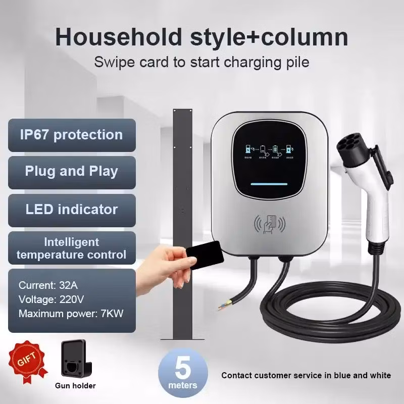 Level 2 Electric Vehicle Smart Charger - 16 AMP WiFi+4G/Ethernet, 5m Cable - CE&amp; RoHS Certified - Ocpp Enabled - Indoor/Outdoor