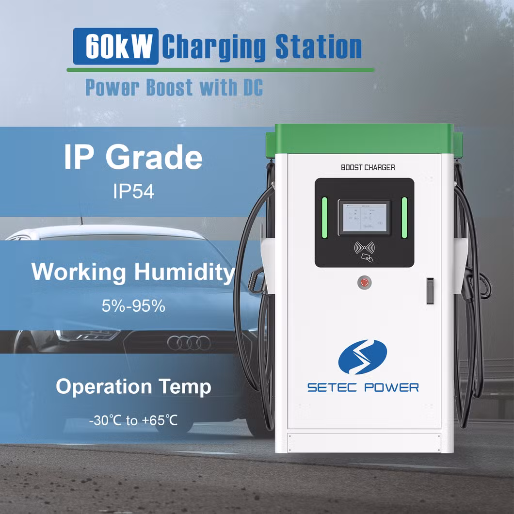 SETEC POWER Efficient 60kw DC EV Charger Charging Station for Commercial with Fast Charging Station