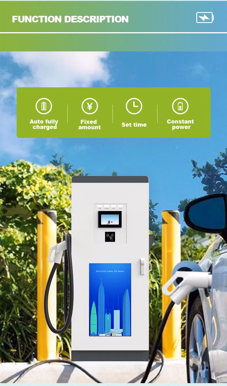 CCS Fleet Level 2 Dual-Gun Public EV Charger 60kw-120kw IP54 DC200-1000V with New Chademo Standards Car Charging Station Gbt CE