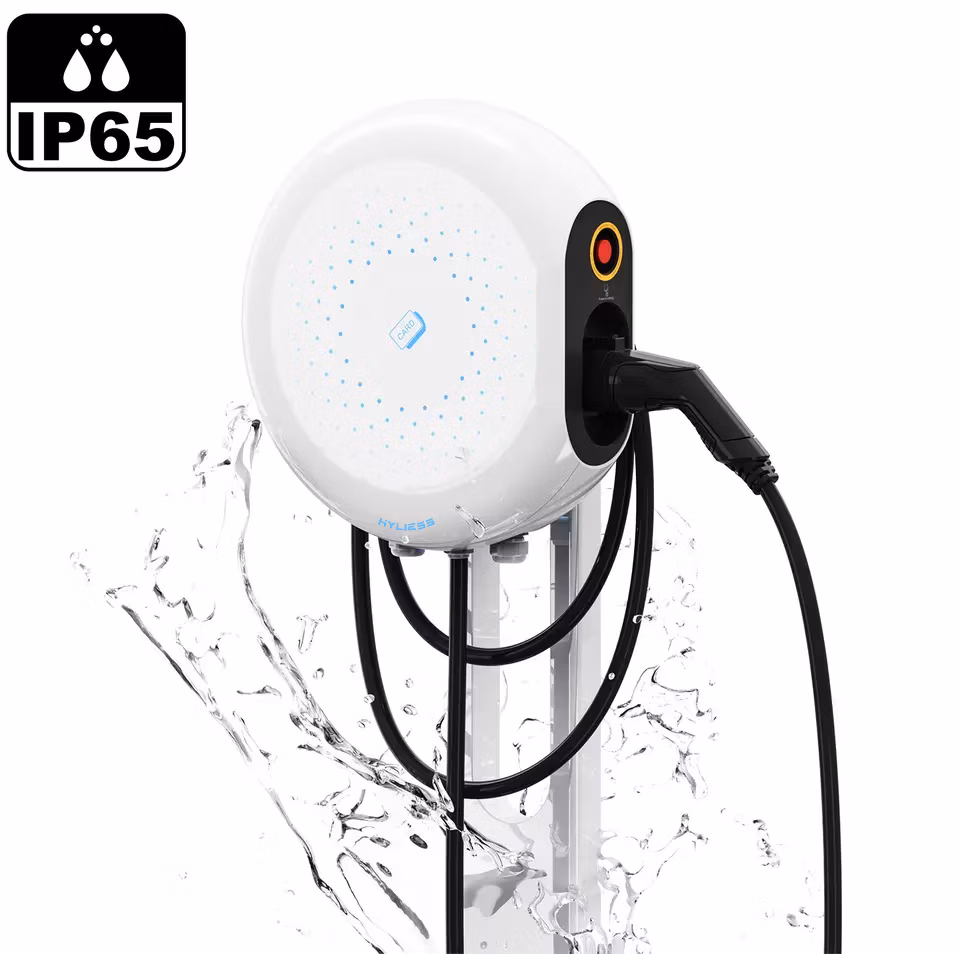 22kw WiFi Wallbox Bluetooth EV Charger IP67 Length Cable Wall Mount Electrical Car Charger