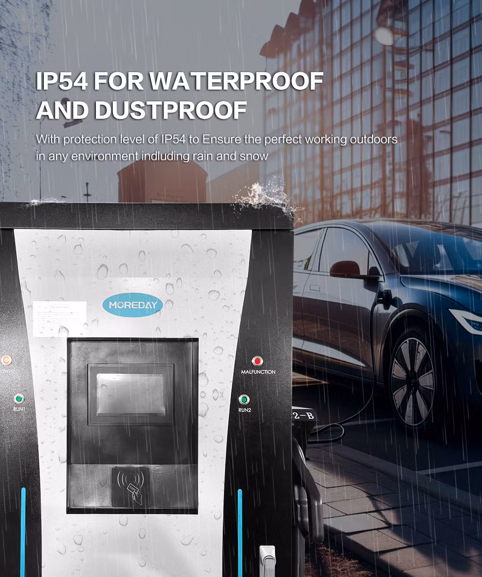 120kw DC Fast Charger 95% High Efficiency CCS2 Connector Floor Stand EV Charger Charging Station for Electric Cars