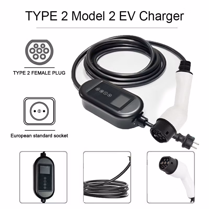 3.5kw 7kw Portable EV Home Charging Station Type 2 EV Car Charger