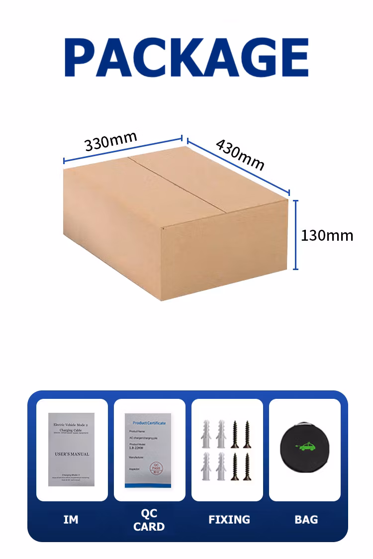 Portable Electric Vehicle Charger Lelve 1 16A 6-20p EV Home Charging Station