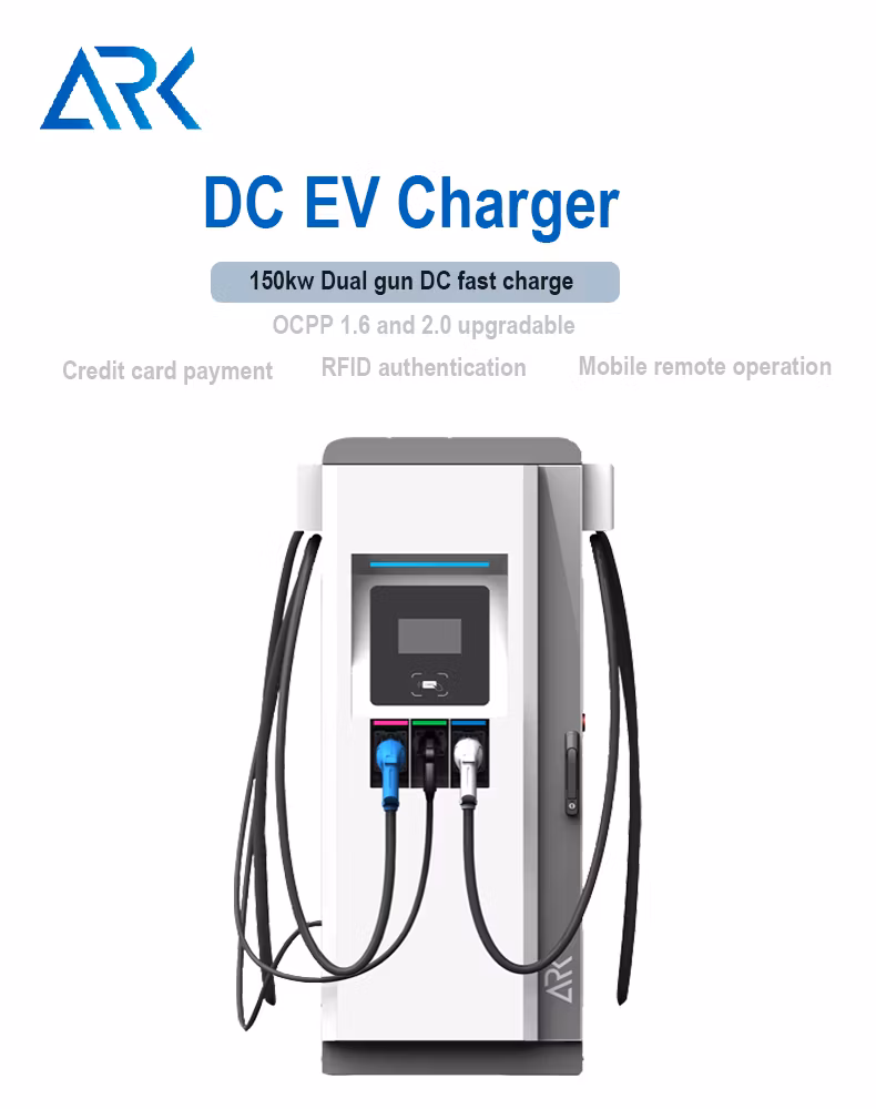 Super Fast IP55 Outdoor EV DC 150kw EV Charger CE Certified for Electric Fleet Fast Charging