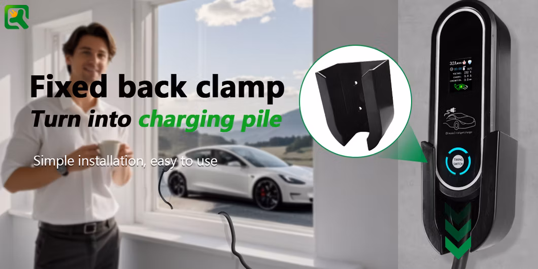 3 Phase 22 Kw Electric Car Fast Charging Station AC DC EV Charger 32A Wall-Mounted Wall Box Portable EV Charger