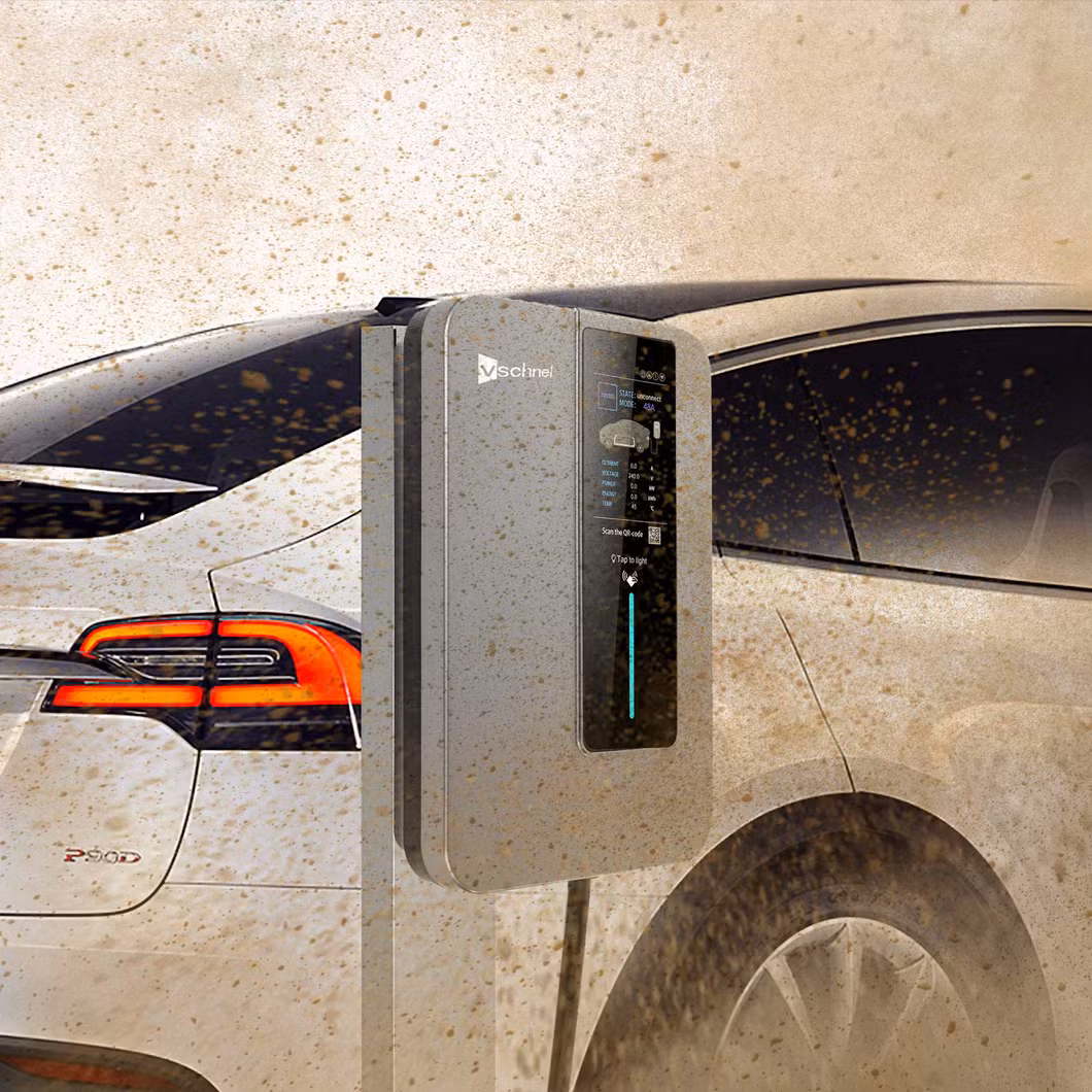 7kw 9kw 4G Communication Fast AC EV Electric Vehicle Car Charger with 16FT/5m Cable for Electric Vehicle Charging