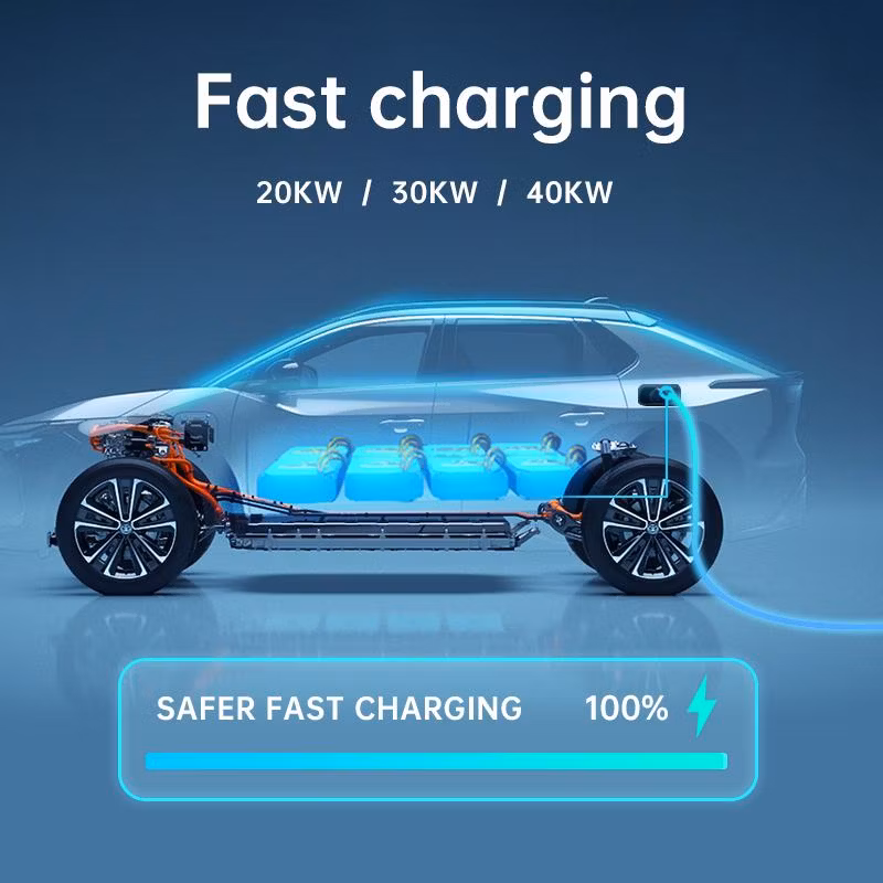 Beny Outdoor 4G Smart APP 20kw 30kw 40kw Level 3 Wall Mounted DC Commercial CCS1 CCS2 GB/T EV Charger Station with Payment