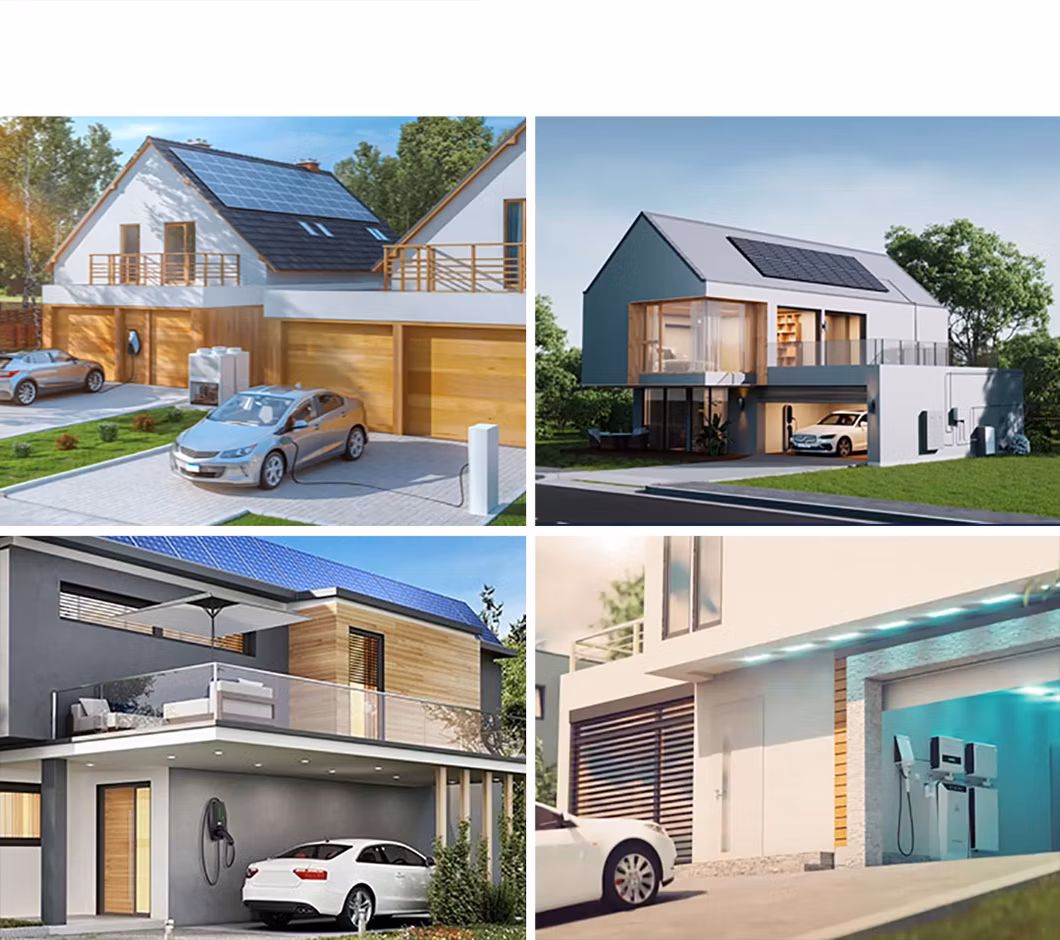 Solar System with Lithium Battery Energy Storage Solar Energy Storage Battery Power System Car EV Charger