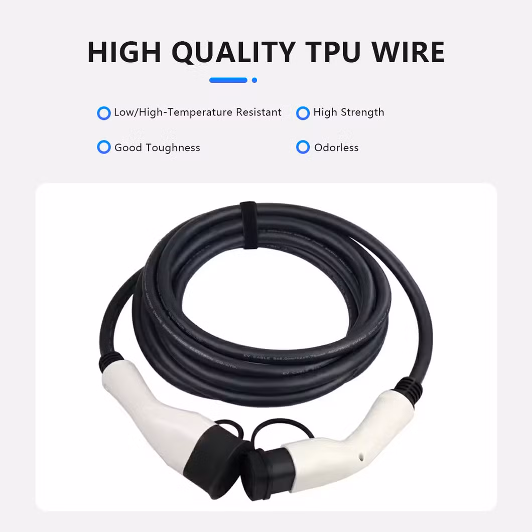 Qiaoyi Manufacturer EV Charger Electrical Cables Type2 to Type2 EV Charging Station Extension Cable EV Charging Cable