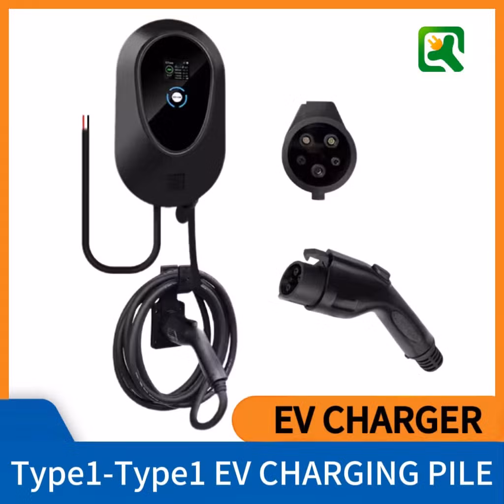 13A Home Electric with Screen Reservation Charging Type2 Portable EV Charger for Easy to Charge Electric Vehicles
