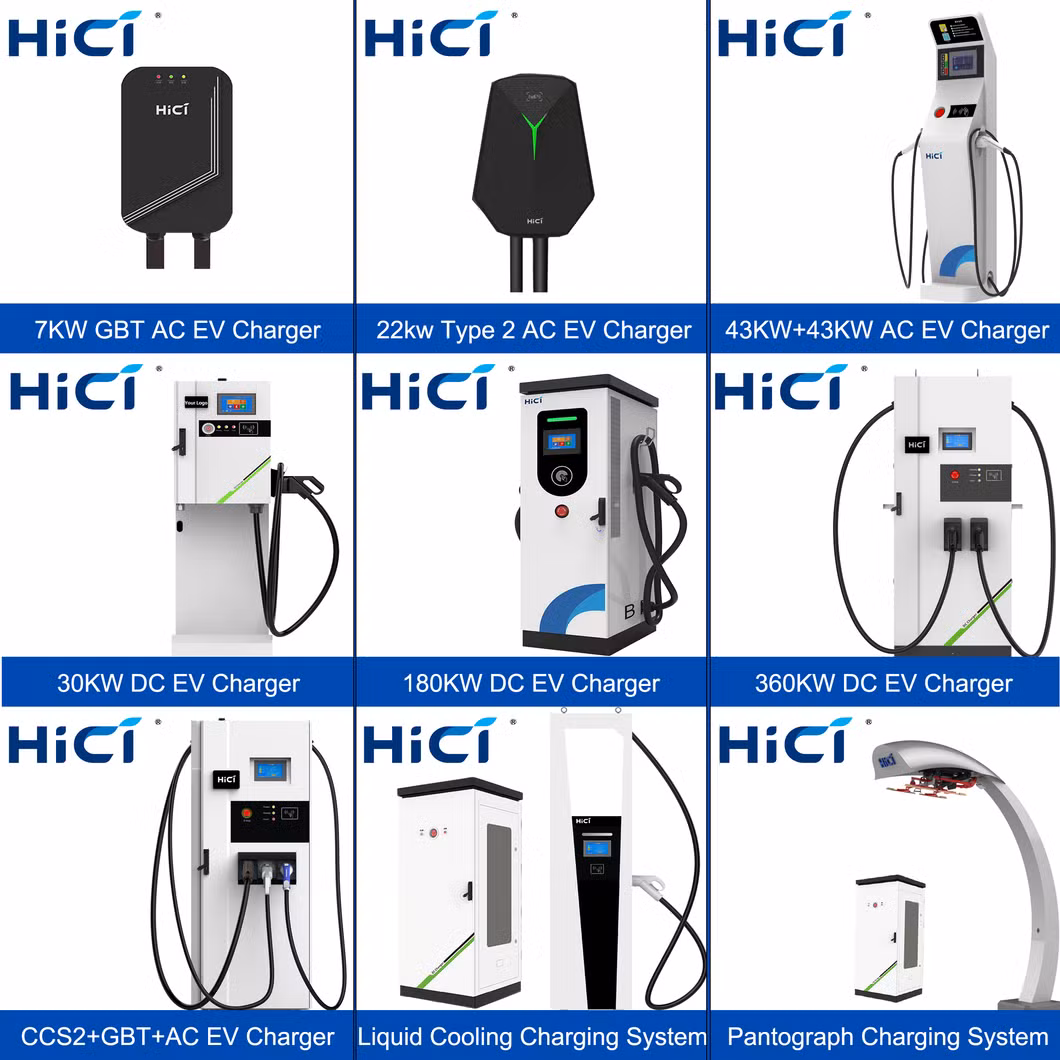 7kw 11kw 22kw Type 1 Type 2 Gbt AC EV Charger Station