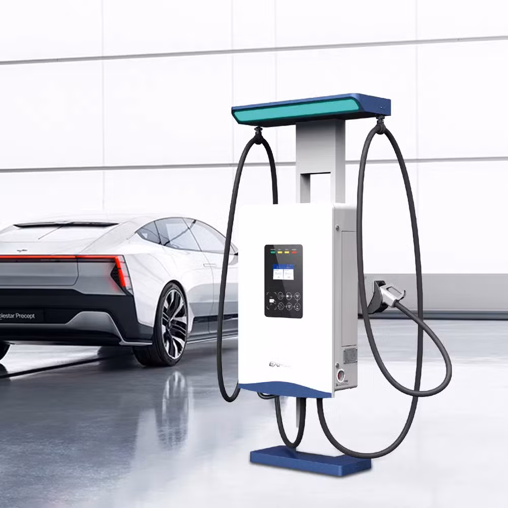 Parking Lot 60kw EV Charging Station DC Wallbox AC 22kw
