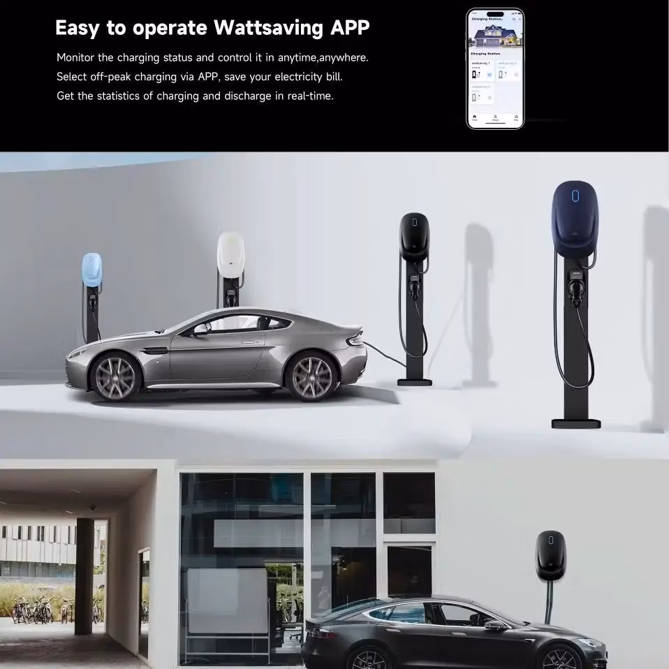 Wall-Mounted Electrical Vehicle Stations AC EV Car Charger