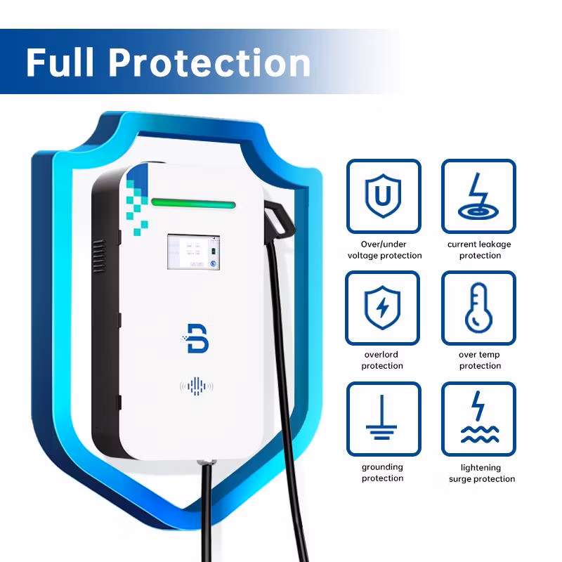 Beny Outdoor 4G Smart APP 20kw 30kw 40kw Level 3 Wall Mounted DC Commercial CCS1 CCS2 GB/T EV Charger Station with Payment