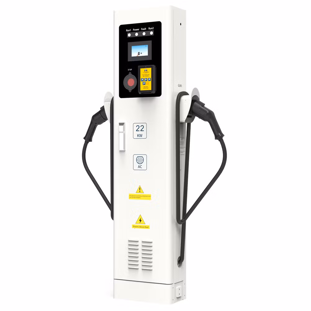 AC Car Charging Station 22kw EV Charger Floor Mounted Charging Station for Cars Ocpp Monitor RFID Home EV Charger Public Evse