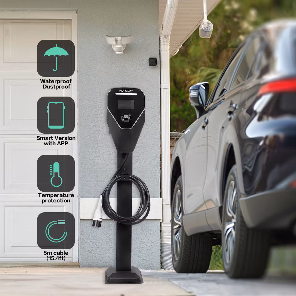 Energy IP65 Waterproof Smart APP 1 Phase 3 Phase Type 2 Plug 32A 7.4kw 22kw DC AC EV Charger Type 2 Wallbox