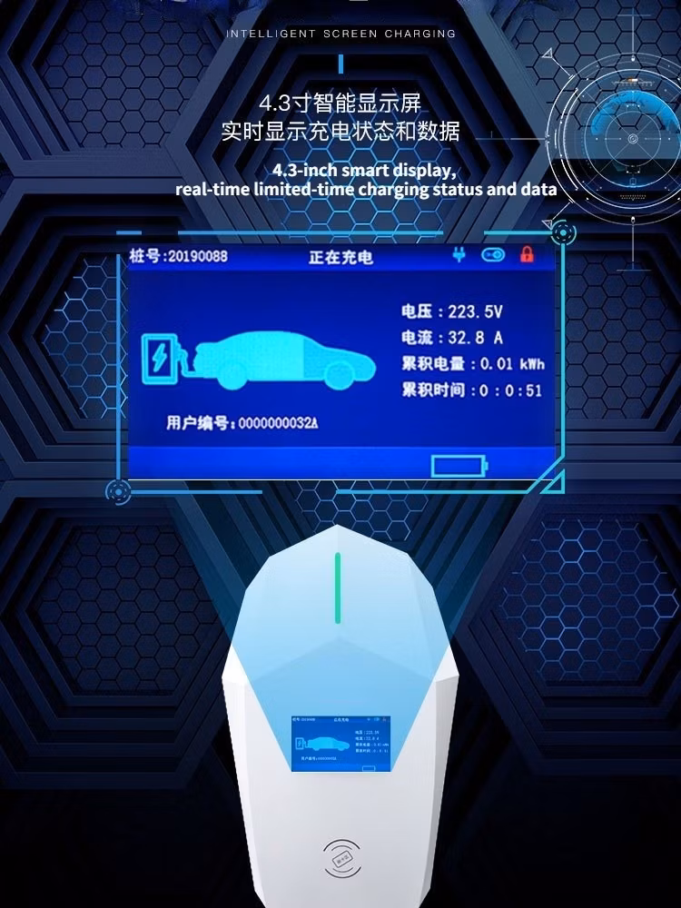 7kw EV Charger Home Wall Car Charger 2 Mode Portable EV Charger