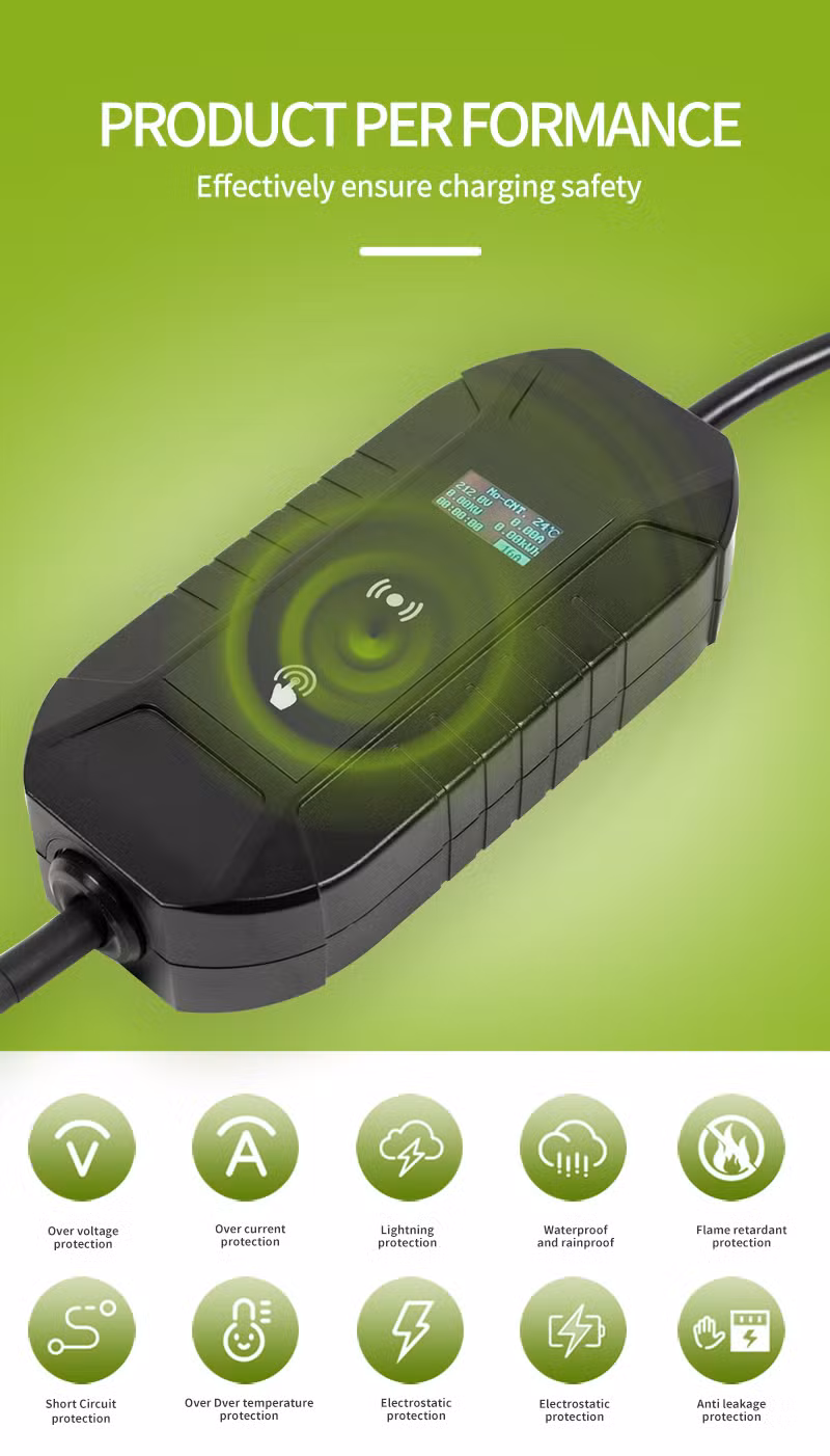 Business or Commercial 3.5kw 16A Outdoor Electric Vehicle Charging Stations EV Charger