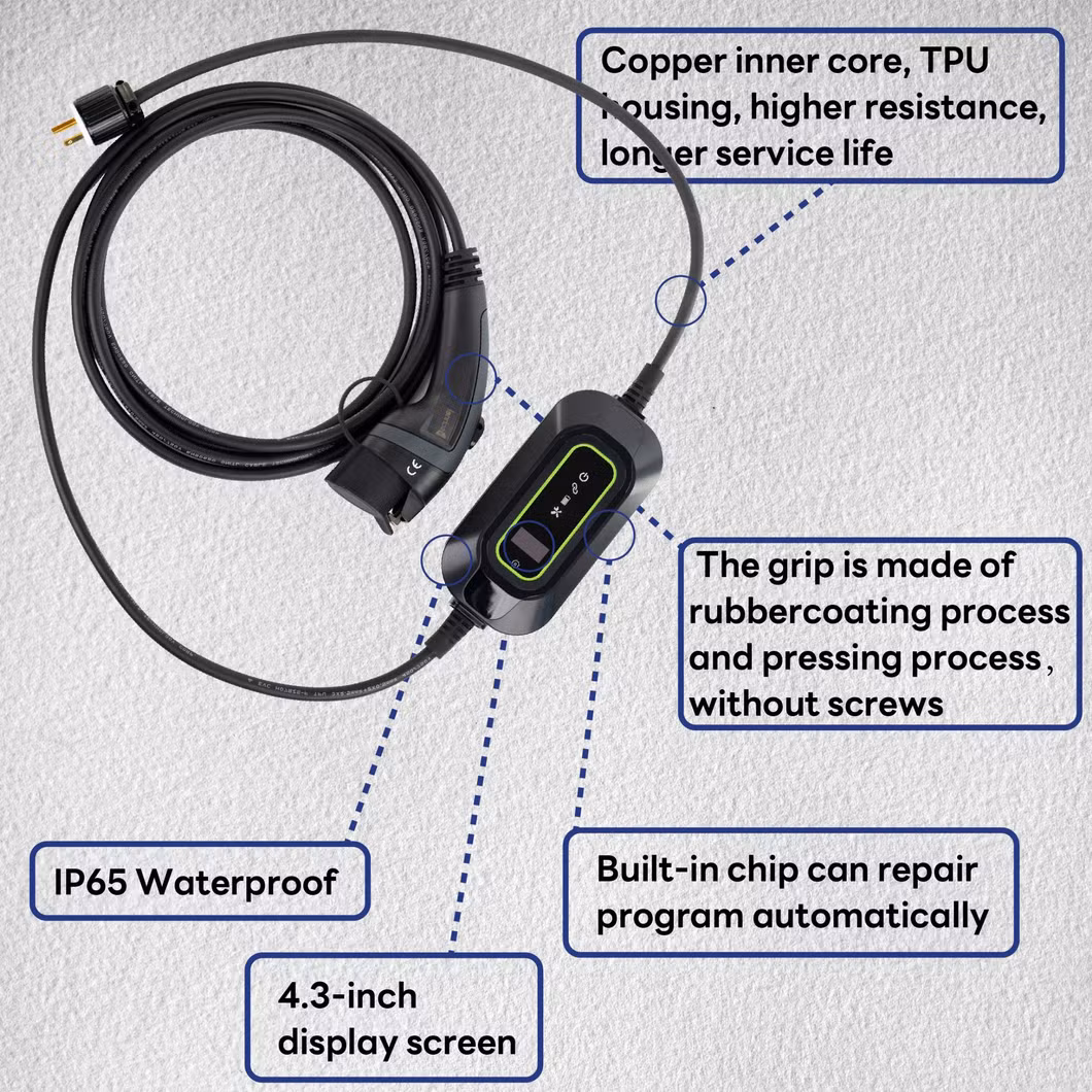 Commercial 3.5kw 16A Outdoor Electric Vehicle Charging Stations EV Charger