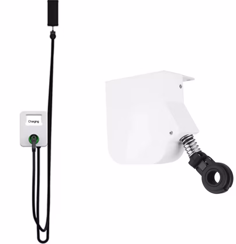EV Charger Cable Retractor Garage Ceil Install Retractor Ceiling Mount EV Charging Cable Management 3.5kg Tension Spring Load Balancer Garage Ceil Residential
