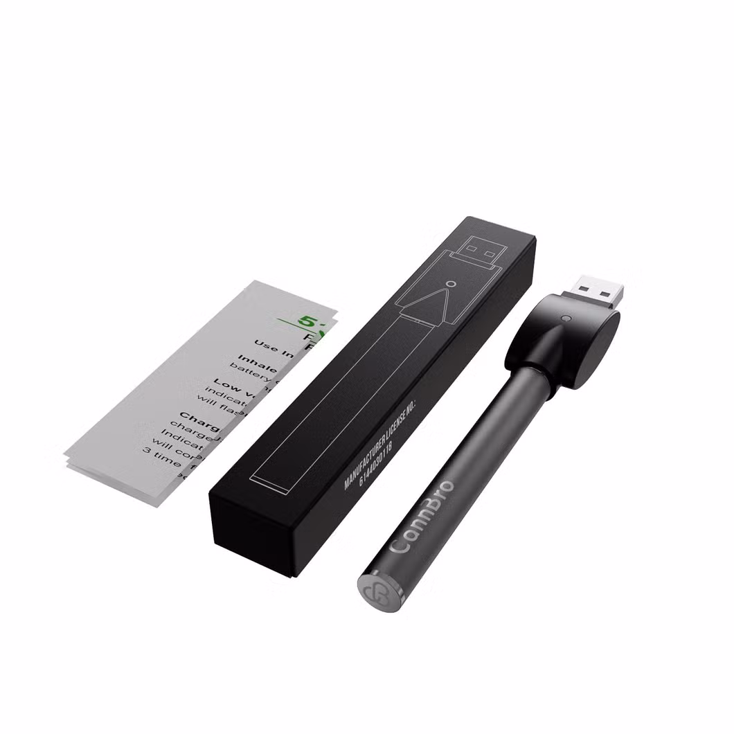 Cannbro Fast OEM ODM Bespoke 510 Thread &phi; 10.5mm USB Charging Vape Battery