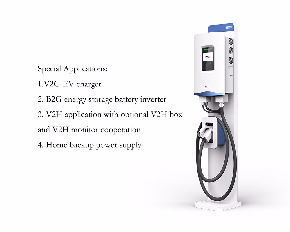 7kw Stand Alone V2g EV Charger for Electric Vehicle Fast Home Charging
