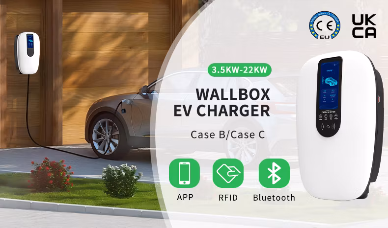 Greenscience New Type Home EV Charger 7kw 11kw 22kw Fast Electric Vehicle Car Charger Station EV Charger Wallbox