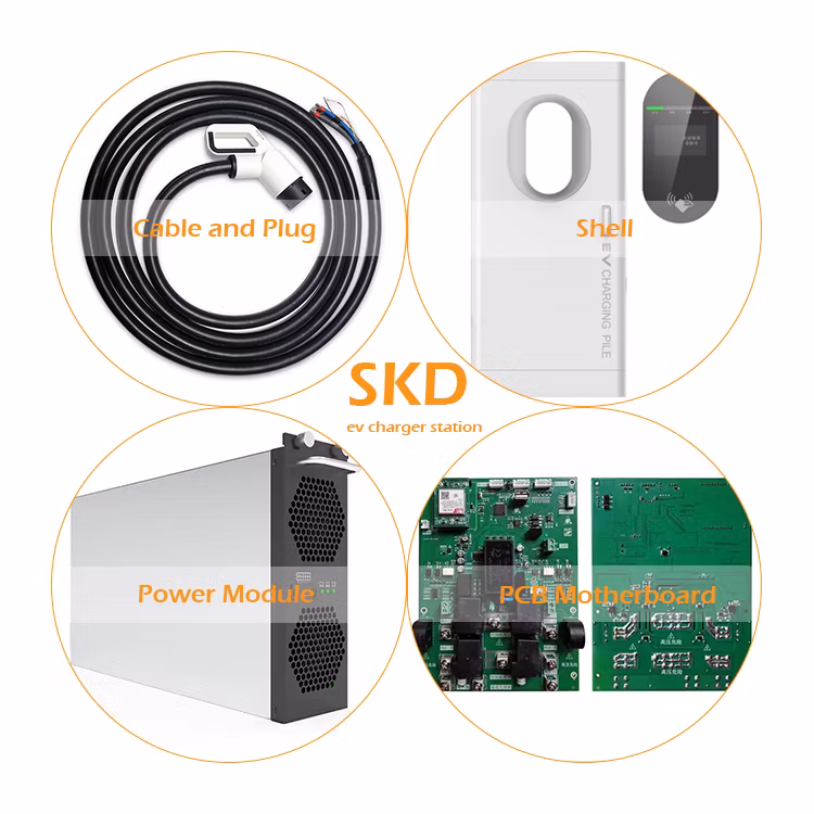 AC EV Charger 22kw 44kw Gbt IEC New Energy Commercial Home Electric Vehicle Car Charging Station