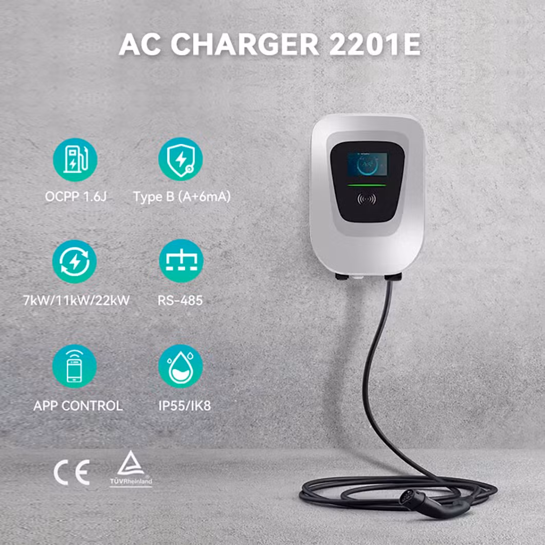 Smart ID4 7kw 11kw 22kw Wallbox Type 2 Vehicle Charger 3 Phase EV Charging Station