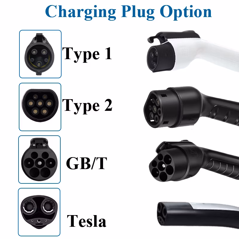 32A 40A NEMA 14-50 Electric Vehicle Charger AC 240V 7kw 9.6kw Car Charger for SAE J1772 Level 2 Portable EV Charger