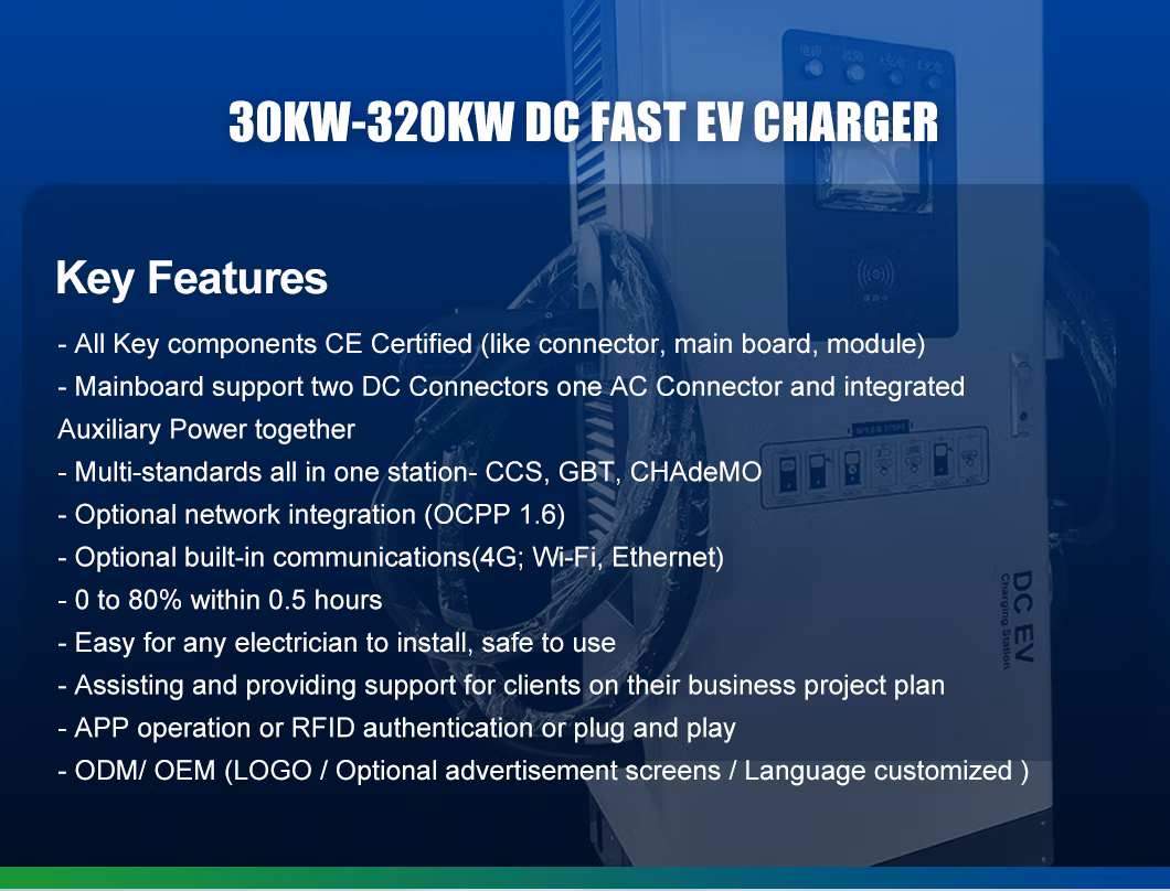 Zhonghe 60kw 80kw120kw EV Charging Station Solar Charger