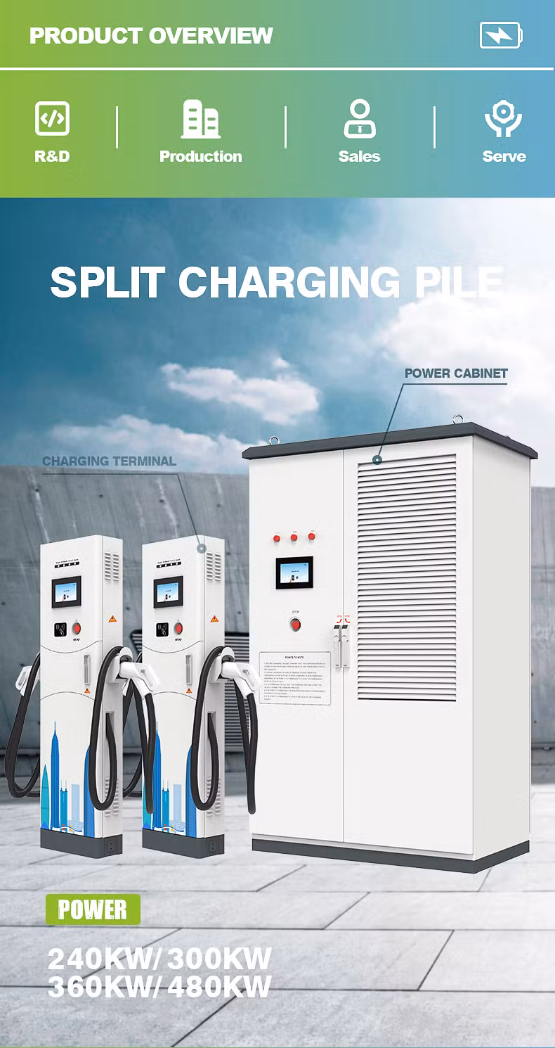 360kw-720kw Split Car Charging Station Power Cabinet Isolated From Charging Terminals Multiple Charging Guns CCS2 CCS1 Gbt 250A