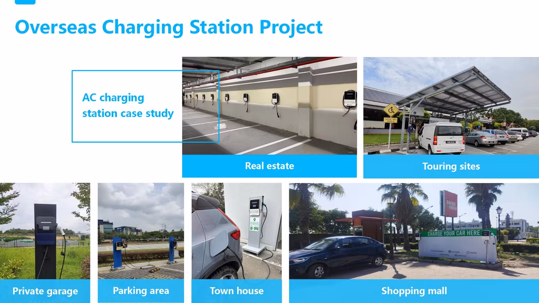 Aoneng Install 7kw*2 Home Using Electric Vehicle EV Car Charging Station Charger Cost Type2