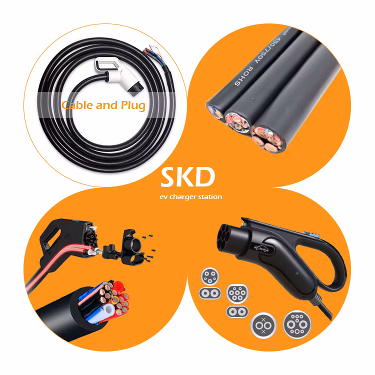 AC EV Charger 22kw 44kw Gbt IEC New Energy Commercial Home Electric Vehicle Car Charging Station