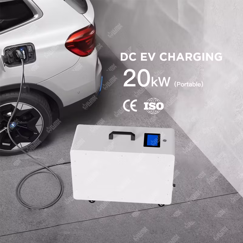 Olink Wholesale 20kw CCS Gbt Connector DC Portable EV Charger Level 3 Mobile Electric Car Charging Station