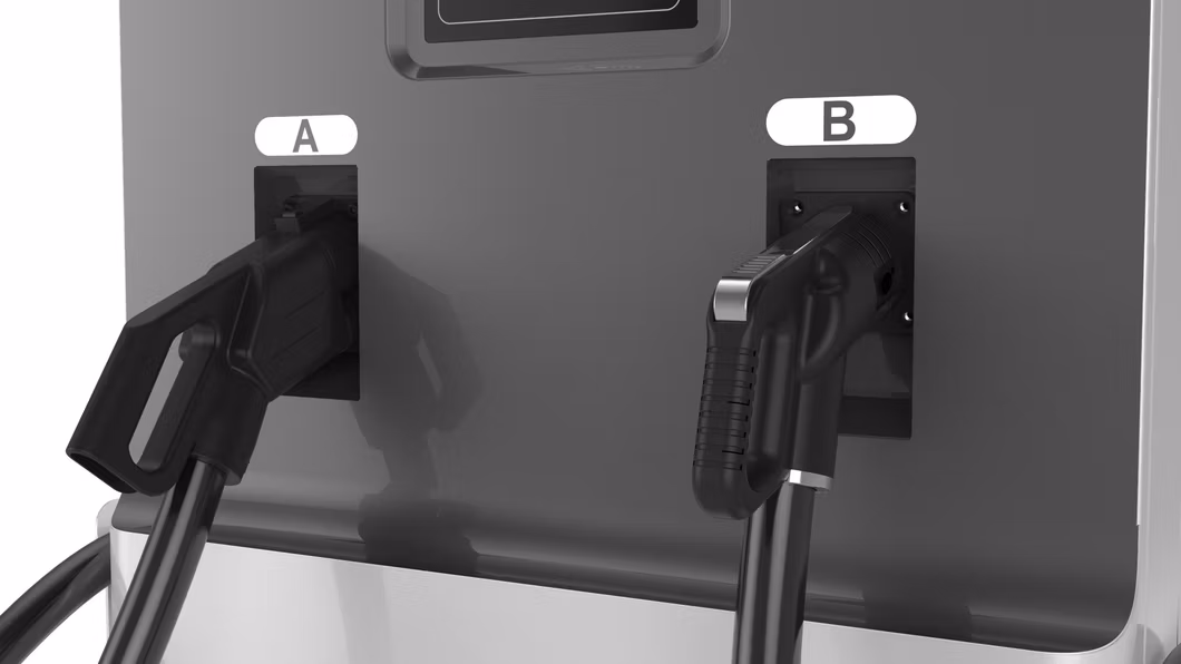 China-Manufactured 120-200kw DC EV Charger with Chademo and CCS2 Compliance, Ideal for Floor-Mounted Installation in Public and Commercial Settings