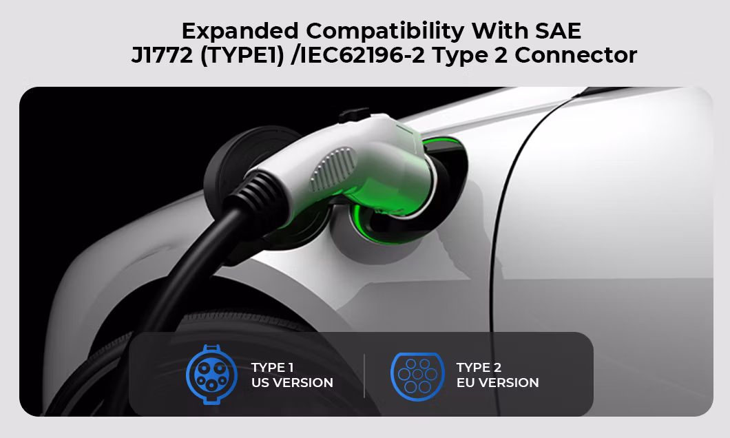 Topdon Factory Supply America Stock Customized Pulseq AC Home 16 32 AMP Type 2 Type 1 22kw 16kw 7kw Smart Wallbox Mounted Electric Car Fast EV Charger Station