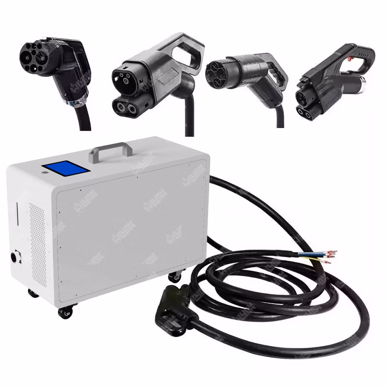 Olink Wholesale 20kw CCS Gbt Connector DC Portable EV Charger Level 3 Mobile Electric Car Charging Station