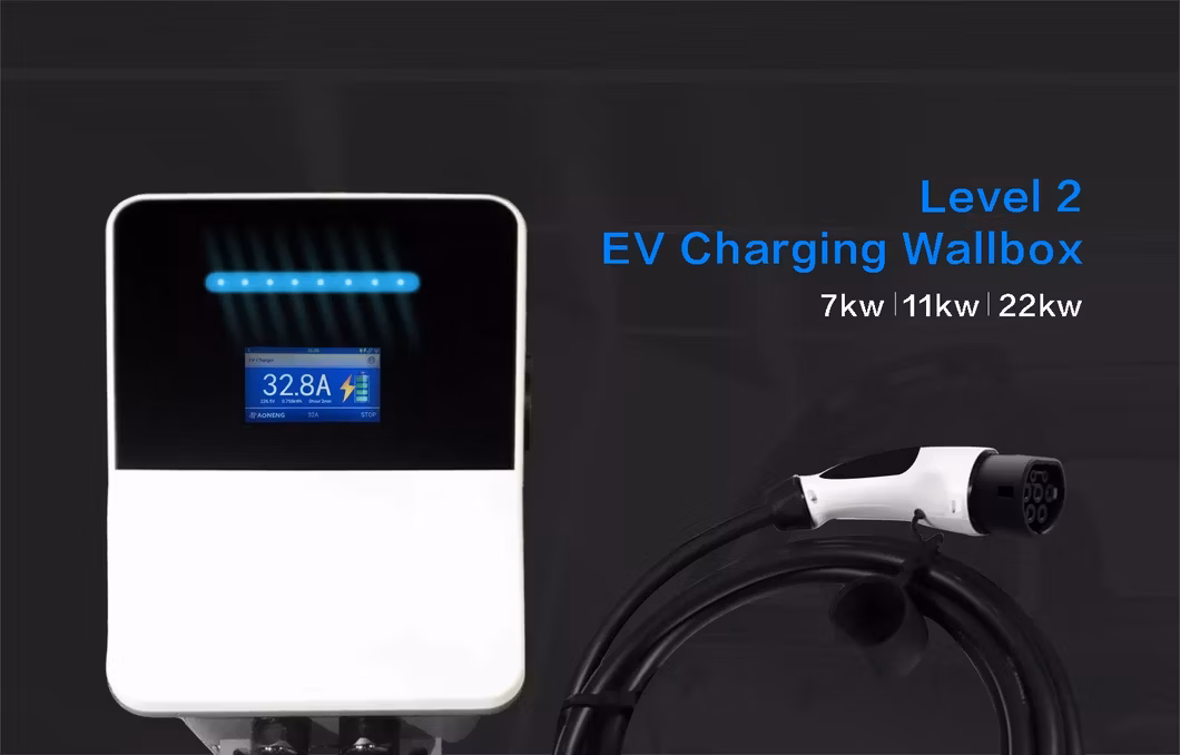 Aoneng Install 7kw*2 Home Using Electric Vehicle EV Car Charging Station Charger Cost Type2