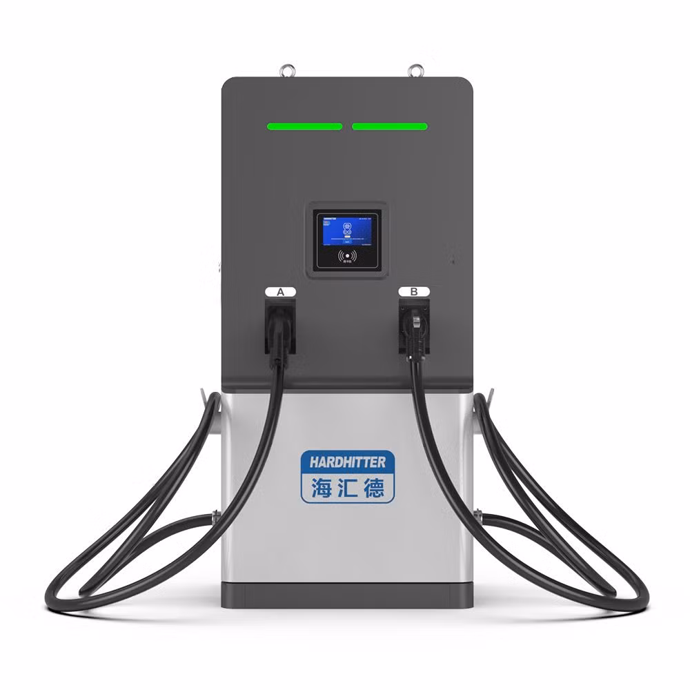 China-Manufactured 120-200kw DC EV Charger with Chademo and CCS2 Compliance, Ideal for Floor-Mounted Installation in Public and Commercial Settings