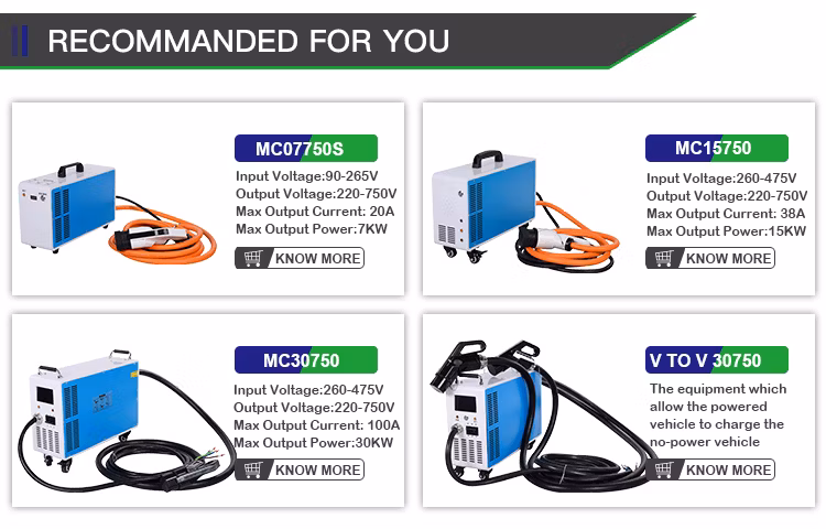 DC 7kw 11kw 22kw 16A Compact and Portable EV Charger with 5m Cable DC Electric Vehicle Charging Wallbox EV Charger
