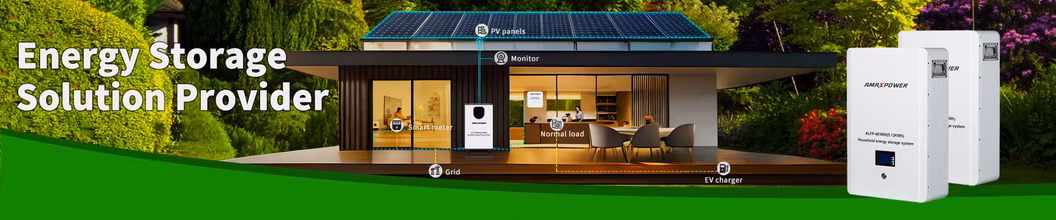 Powerwall 5kwh/10kwh/15kwh Lithium Ion Residential Energy Storage System 51.2V 100ah/200ah/300ah Rechargeable LiFePO4 Solar Battery for Home Power Supply Backup