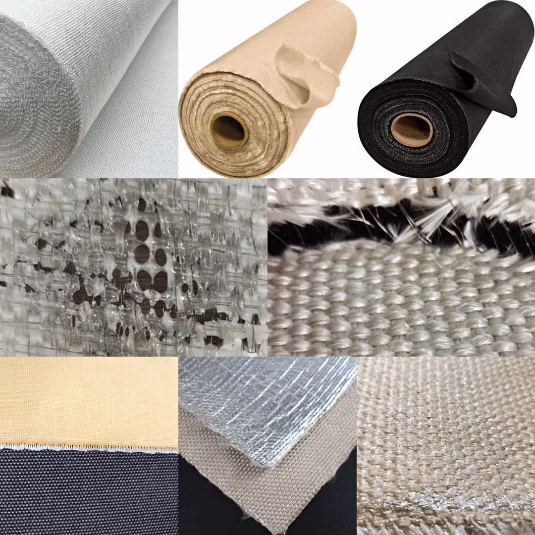 Golden Brown Heat Treated Filament Fiberglass Cloth Heat Cleaned Texturized Fiberglass Cloth Fabric Caramelized Steel Wire Reinforced Fiberglass Cloth